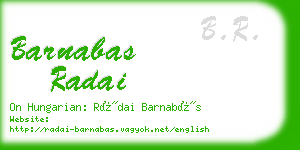 barnabas radai business card